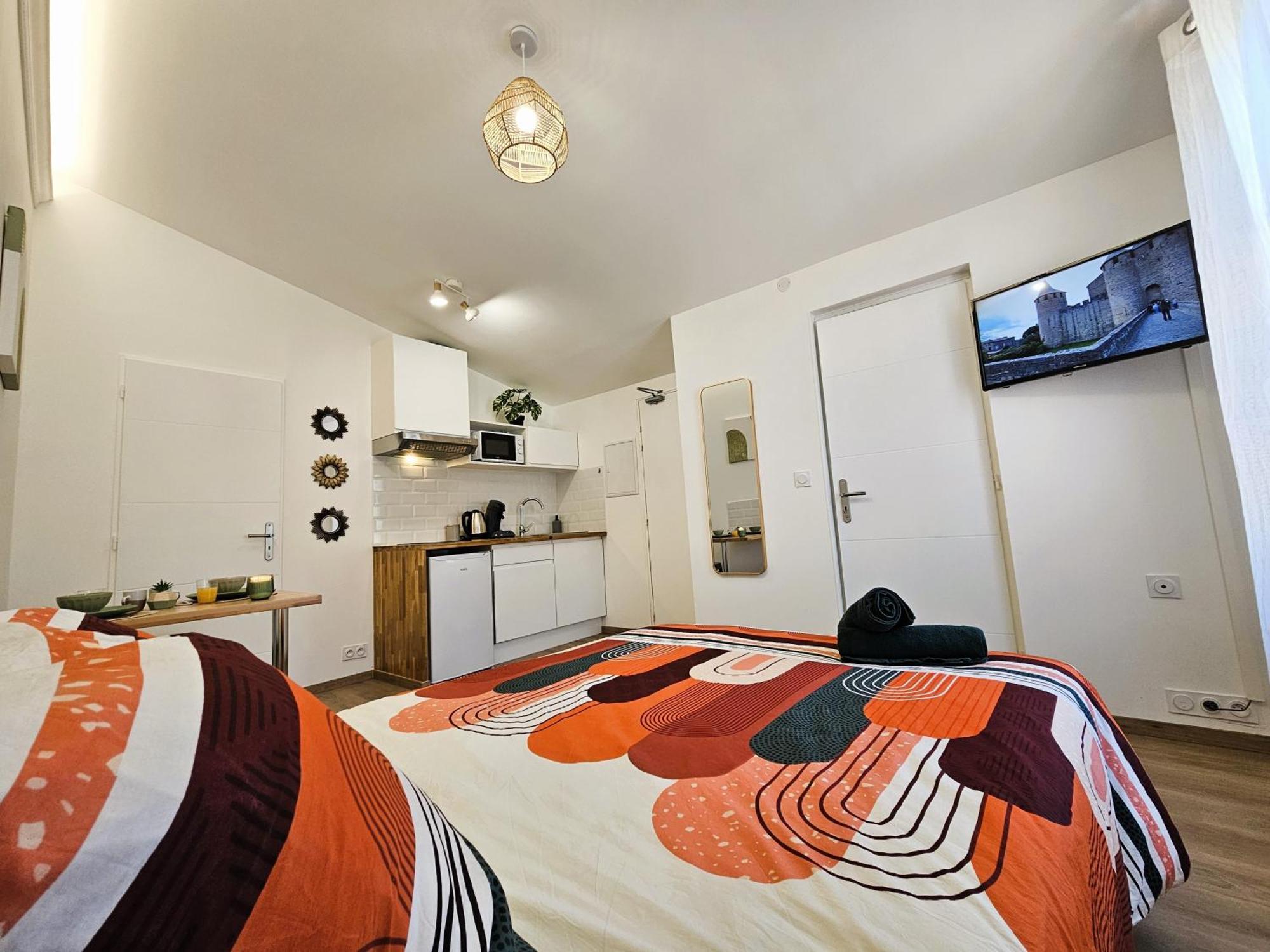 Apartment Confort ! Ville, Climatisation, Parking, Wifi, Calme, Tv Carcassonne